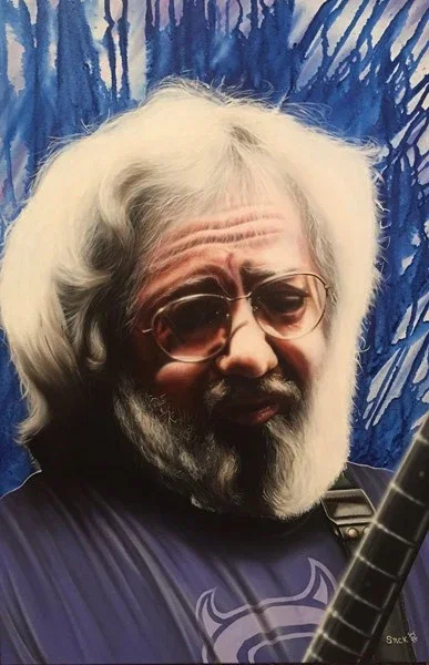 I Will Get By - Jerry Garcia (The Grateful Dead) by Stickman — Giclee On Canvas
