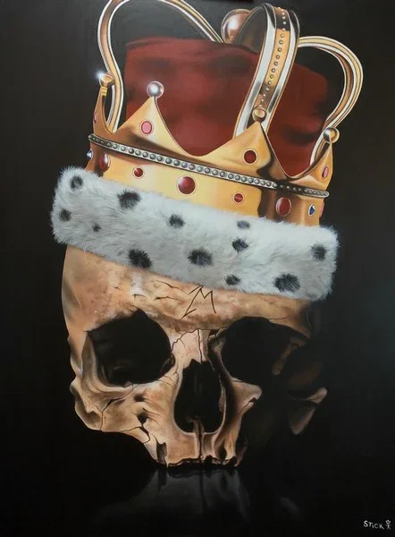 King Nothing - Metallica Tribute by Stickman — -Giclee On Canvas Artist Proof Hand Embellished