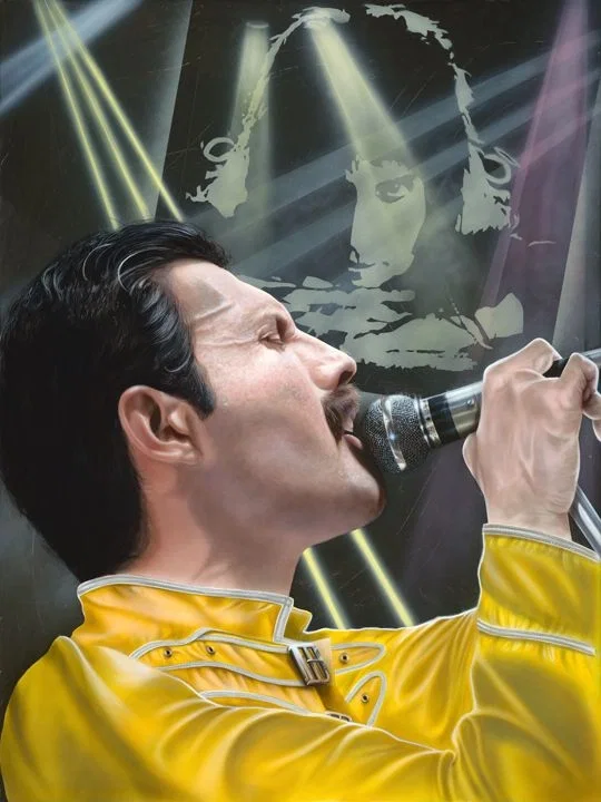 Look Up to the Skies and See - Freddie Mercury by Stickman — Giclee On Canvas