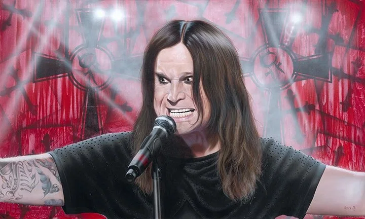 Ain't No Messiah - Just Your Pariah - Ozzy - Black Sabbath by Stickman — -Giclee On Canvas Artist Proof Hand Embellished