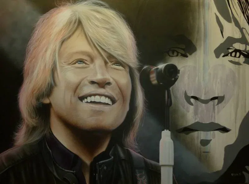 I've Seen a Million Faces and I Rocked Them All - Bon Jovi by Stickman — Giclee On Canvas
