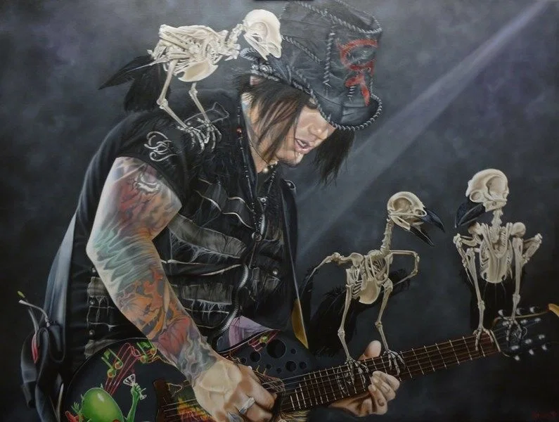 Murder of Four - DJ Ashba by Stickman — Giclee On Canvas