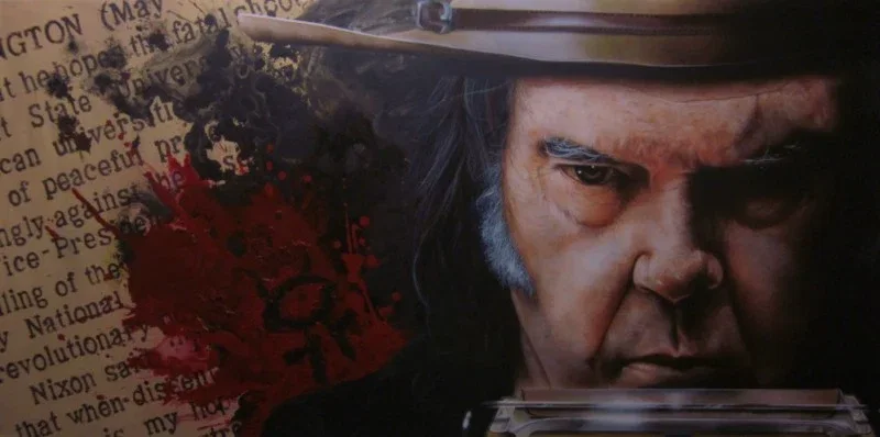 What If You Knew Her? - Neil Young by Stickman — -Giclee On Canvas Artist Proof Hand Embellished