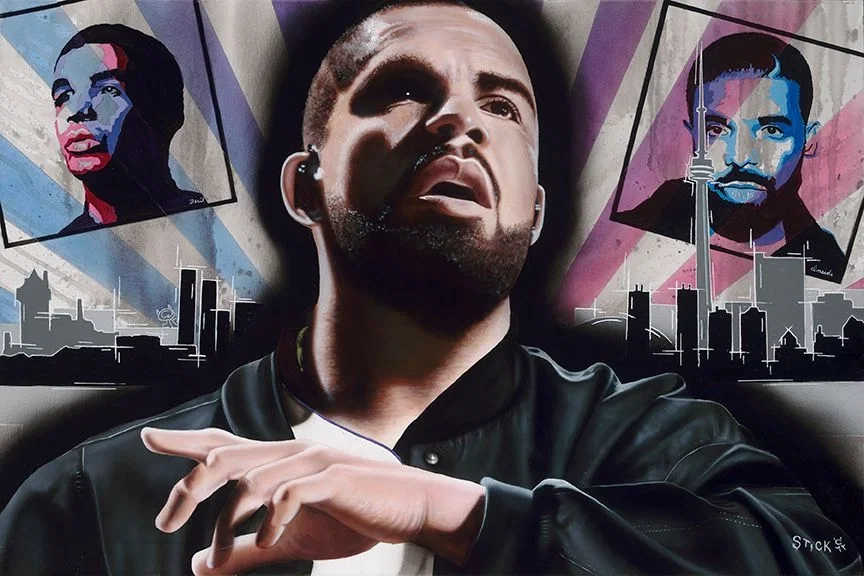 Now We're Here - Drake by Stickman — -Giclee On Canvas Artist Proof Hand Embellished