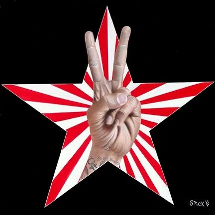 Peace Sells - Peace Sign by Stickman — Giclee On Canvas