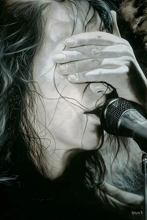 Pictures Have All Been Washed in Black - Eddie Vedder/Pearl Jam by Stickman — Giclee On Paper