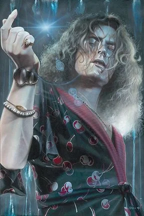 If It Keeps On Raining - Robert Plant by Stickman — Giclee On Canvas