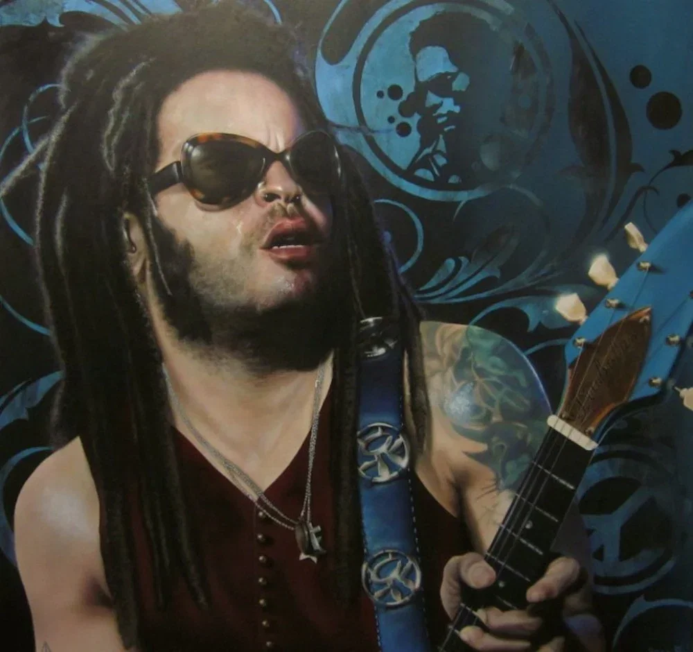 But What I Really Want To Know Is - Lenny Kravitz by Stickman — Giclee On Canvas