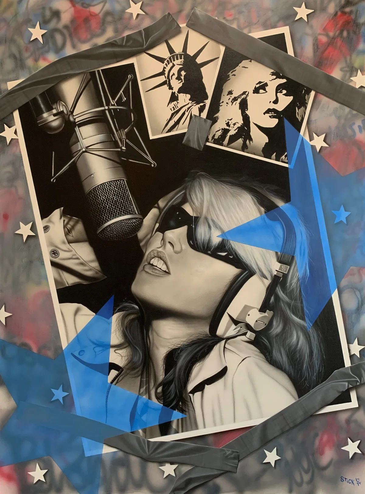 It Seemed Like the Real Thing - Blondie by Stickman — Giclee On Canvas