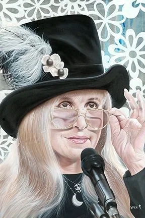 She Rings Like A Bell - Stevie Nicks - Fleetwood Mac by Stickman — Giclee On Canvas