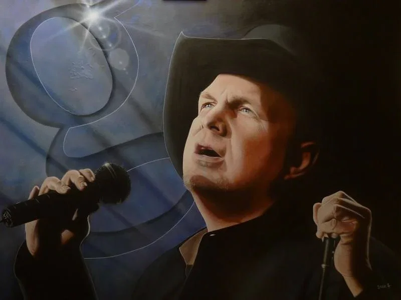 Hello Samantha Dear, I Hope You're Feelin' Fine - Garth Brooks by Stickman — -Giclee On Canvas Artist Proof Hand Embellished