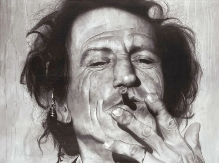 My Fair Share Of Abuse - Keith Richards by Stickman — Giclee On Canvas