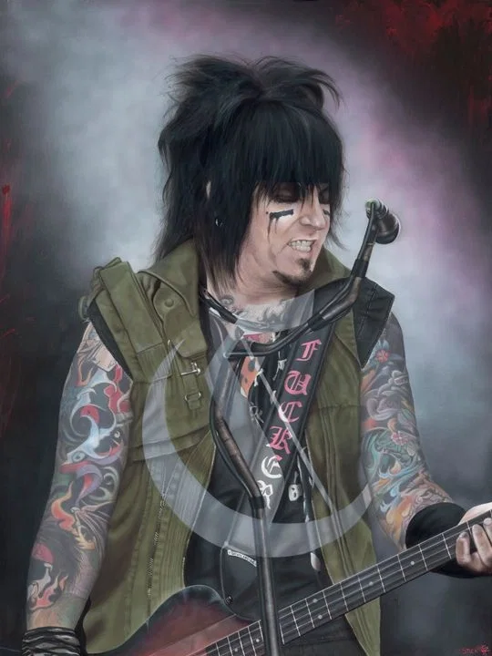 Some Say It Was Suicide - Nikkie Sixx by Stickman — Giclee On Canvas