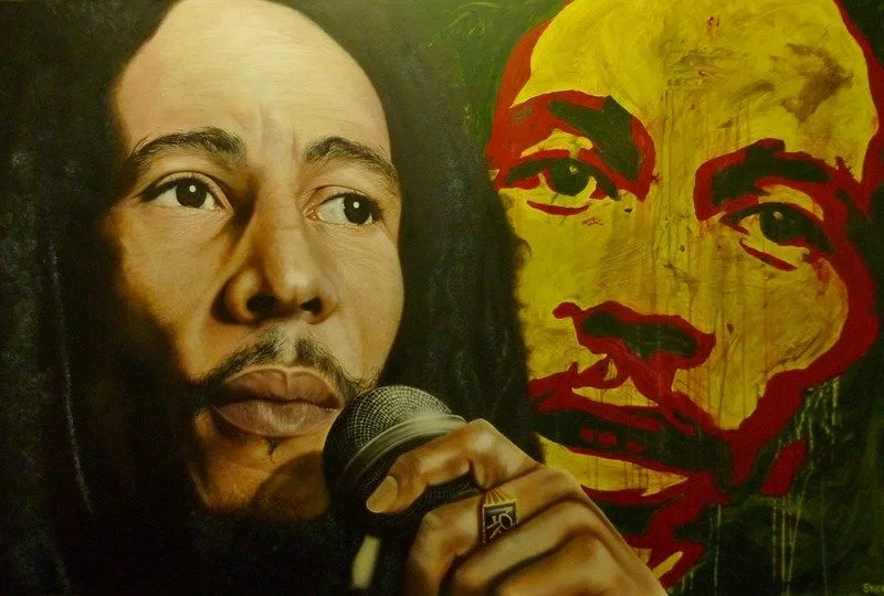 These Songs of Freedom - Bob Marley by Stickman — Giclee On Canvas