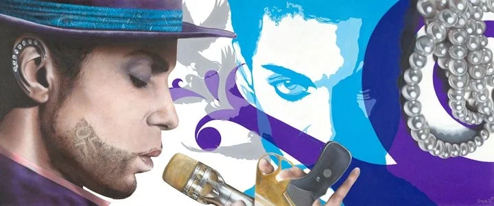 This is What it Sounds Like - Prince by Stickman — -Giclee On Canvas Artist Proof Hand Embellished
