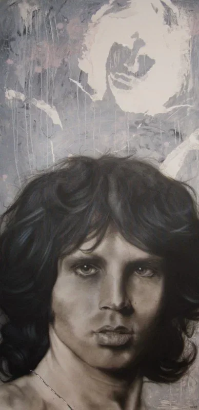 Stoned Immaculate - Jim Morrison (The Doors) by Stickman — Giclee On Canvas