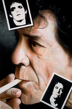 Take a Drag or Two - Lou Reed by Stickman — Giclee On Canvas