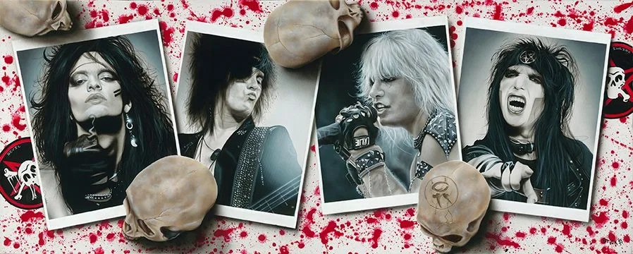 Take My Fist - Break Down Walls - Motley Crue by Stickman — Giclee On Canvas