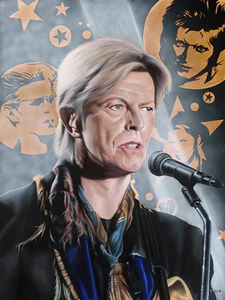 Hot Tramp I Love You So - David Bowie by Stickman — -Giclee On Canvas Artist Proof Hand Embellished