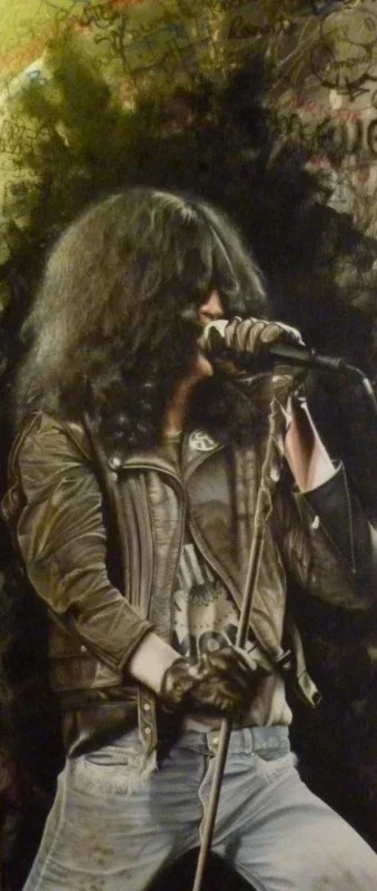 Twenty Twenty Twenty Four Hours To Go - Joey Ramone (The Ramones) by Stickman — Giclee On Canvas