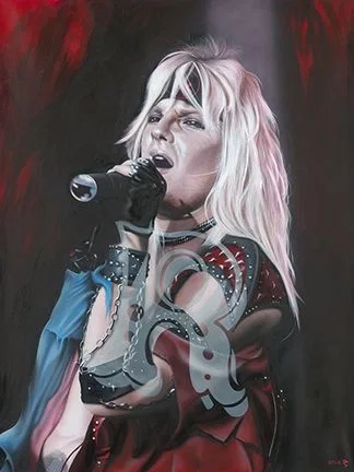 He's The Wolf Screaming Lonely in The Night Vince Neil of Motley Crue by Stickman — Giclee On Canvas