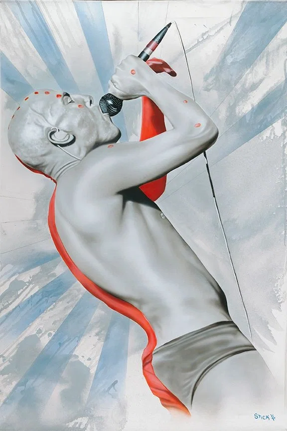 What You Need Is Someone Strong To Guide You - Tool by Stickman — Giclee On Canvas Artist Proof Hand Embellished