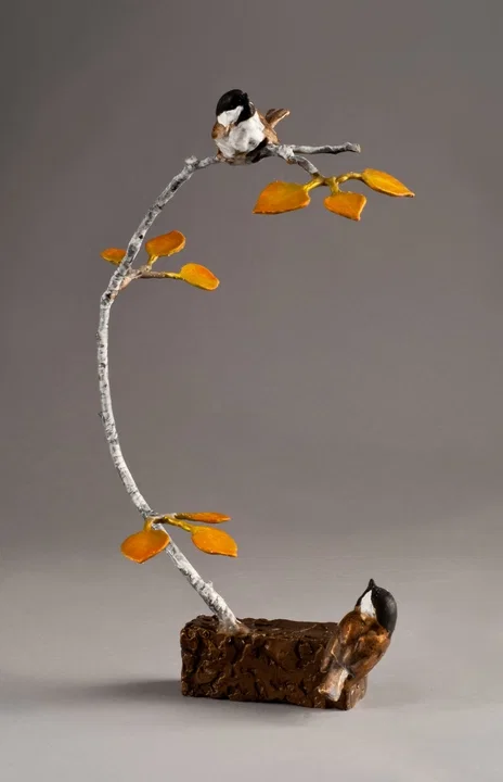 Oh, There You Are! by Mark Hopkins — Bronze Sculpture