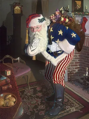 Dean Morrisey - The Promise of Peace and Tranquility - Father Christmas During the Civil War
