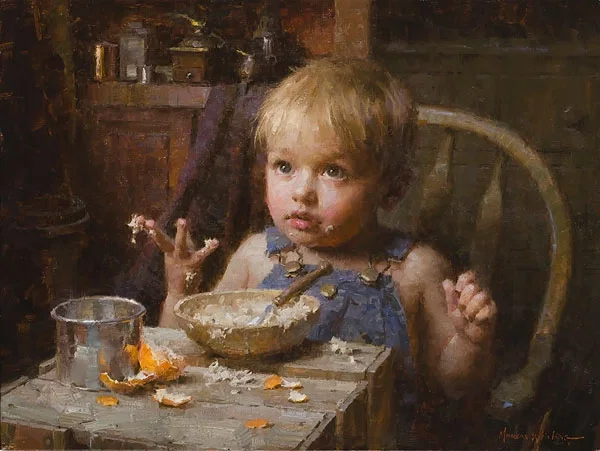 Bowl of Oats Artist Proof by Morgan Weistling — Canvas