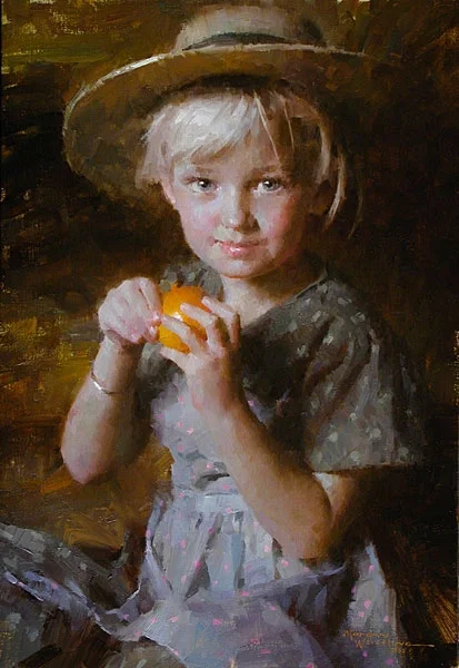 Tangerine ARTIST PROOF SMALLWORK EDITION by Morgan Weistling — Canvas