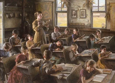 Country Schoolhouse 1879 Artist Proof by Morgan Weistling
