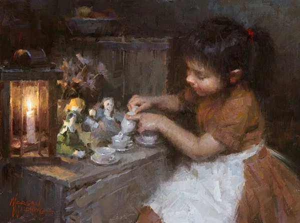 Siennas Tea ARTIST PROOF SMALLWORK EDITION ON by Morgan Weistling — Canvas