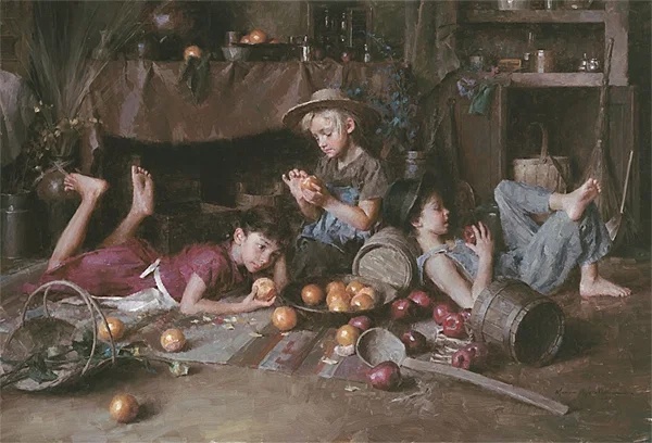 Apples and Oranges Artist Proof by Morgan Weistling — Canvas