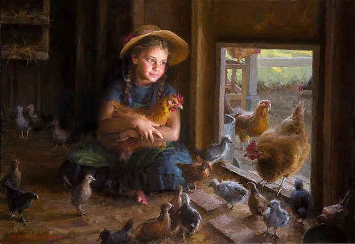 Olivias Coop Artist Proof by Morgan Weistling — Canvas