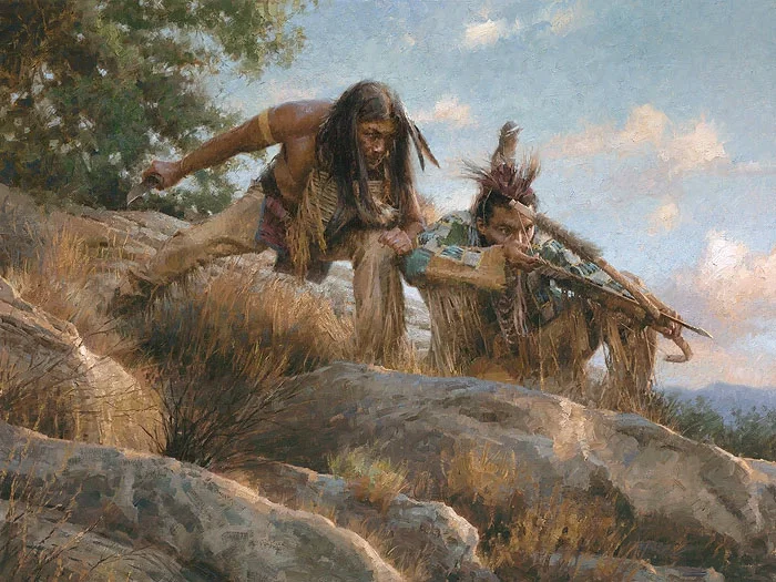 Lakota Hunters Artist Proof by Morgan Weistling — Canvas
