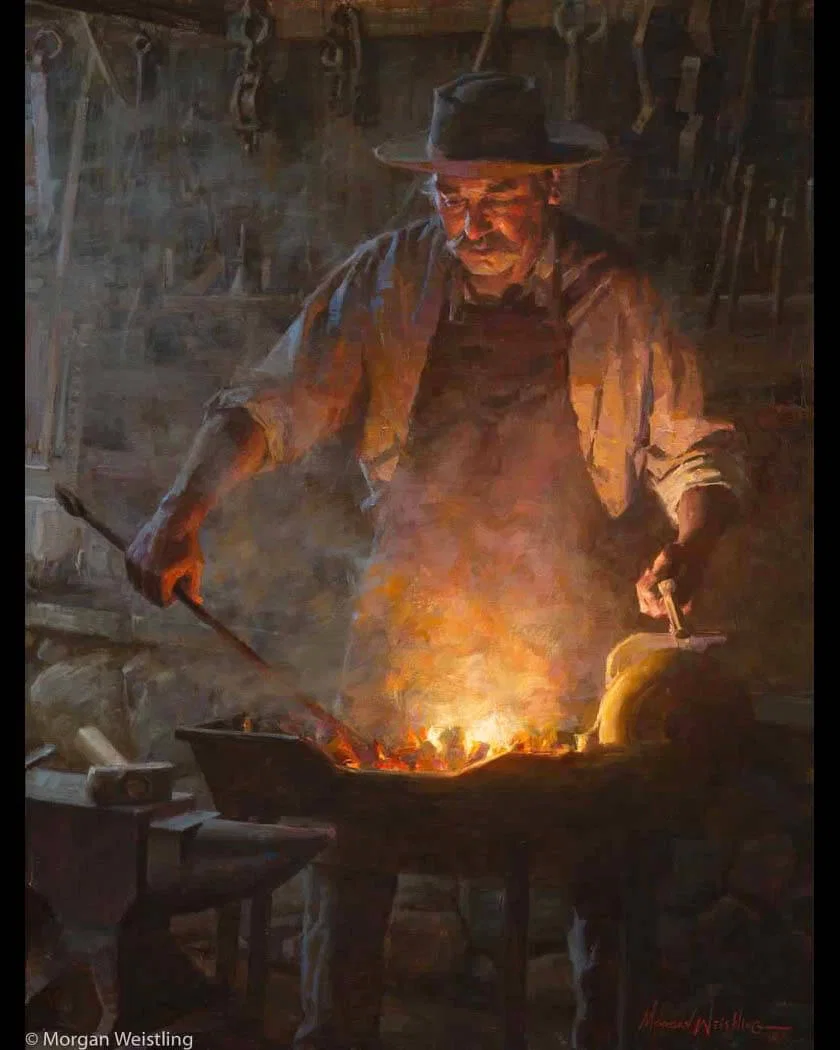 The Blacksmith Shop by Morgan Weistling — Giclee On Canvas Artist Proof