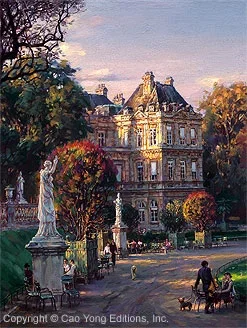 The Luxembourg Garden I Medicis' Palace by Cao Yong — Giclee On Canvas The Paris Series