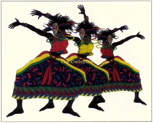 Moja Dance Giclee by Charles Bibbs
