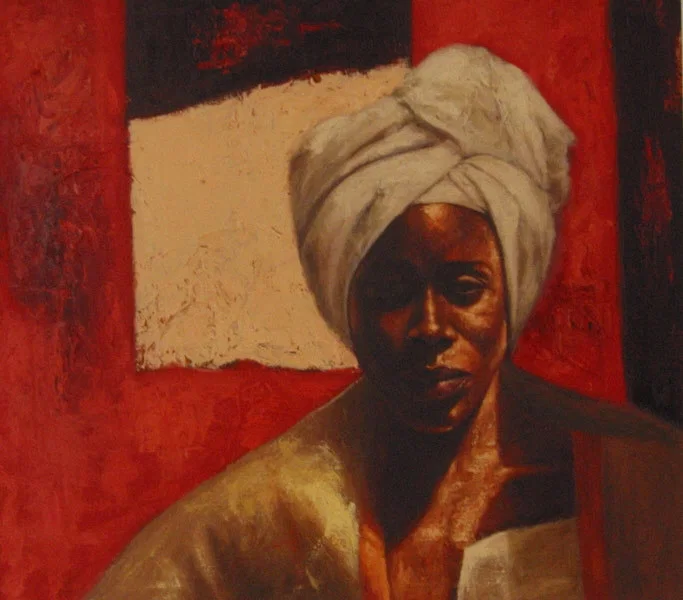 Daughter Of Nandi Original Oil by Alonzo Adams