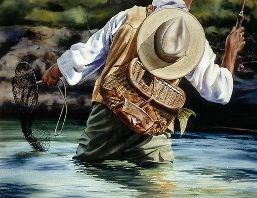 Small River Big Fish Limited Edition by Nelson Boren