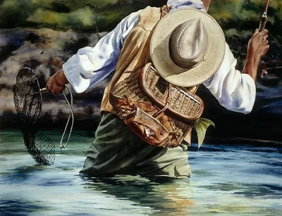 Small River Big Fish Limited Edition by Nelson Boren