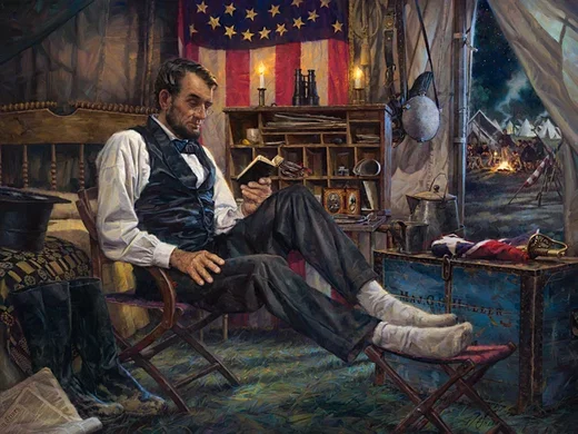 In the Darkest Hour - Lincoln at Antietam by Nathan Greene