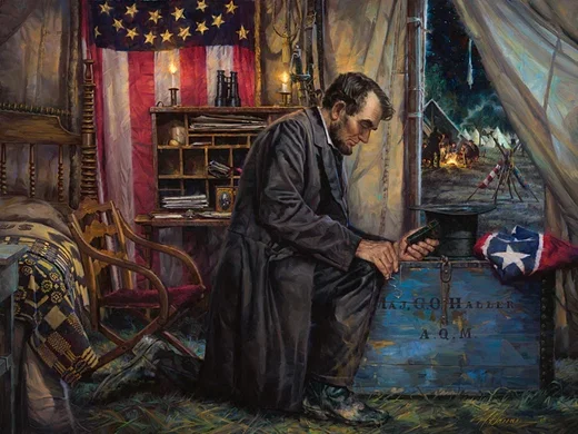 Nowhere Else to Go - Lincoln at Antietam by Nathan Greene