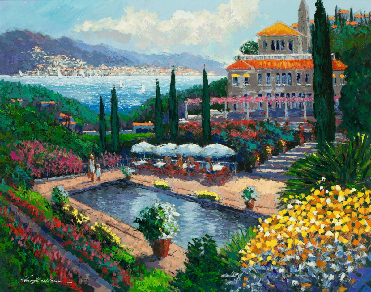 Bella Vista, 2003 by Kerry Hallam — hand-signed enhanced serigraph on canvas