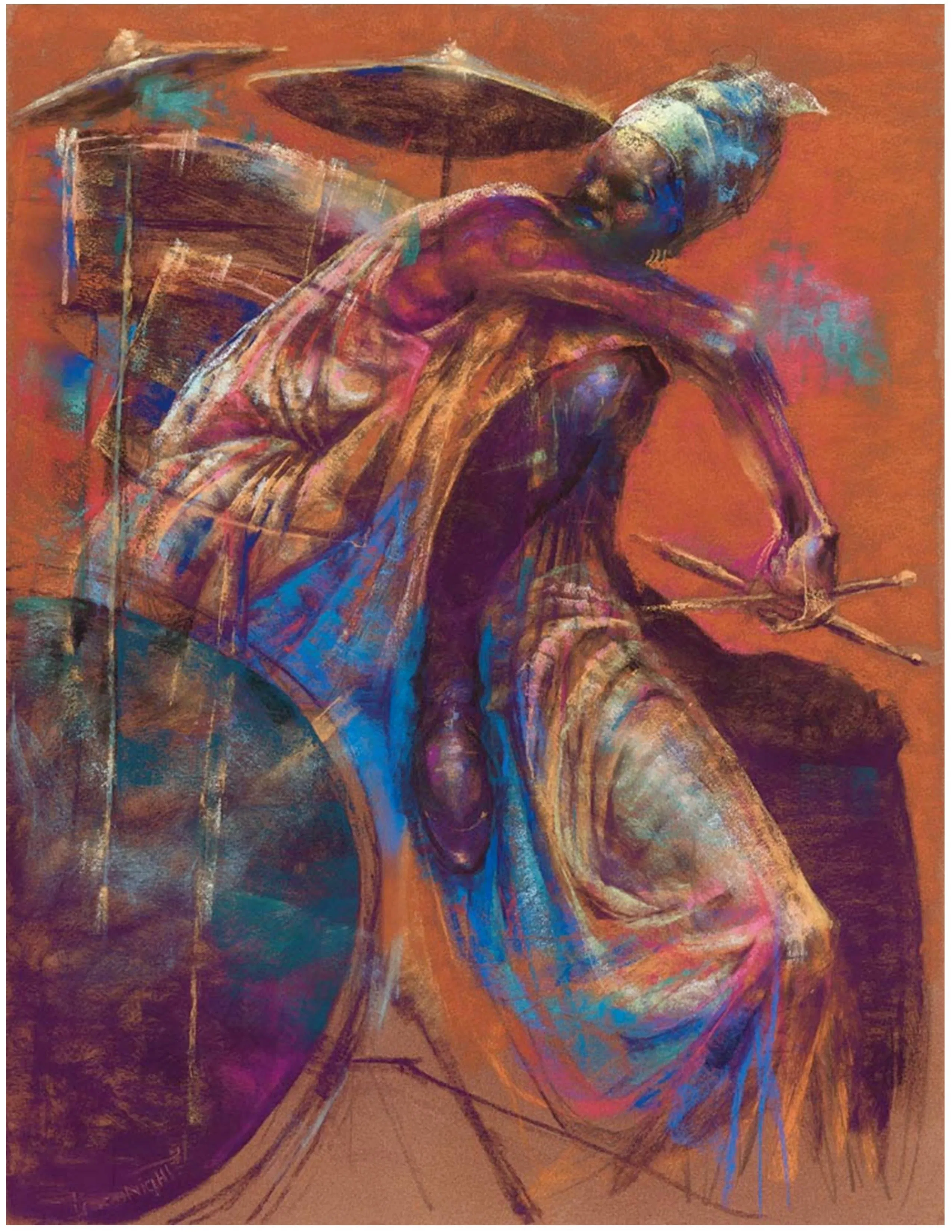 Drums Giclee by Paul Goodnight