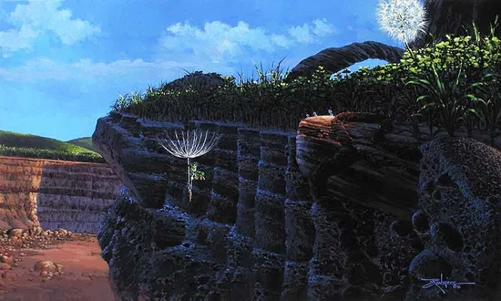 Rodel Gonzalez - Flying On A Breeze Giclee On Canvas Hand Embelished By Rodel Gonzalez
