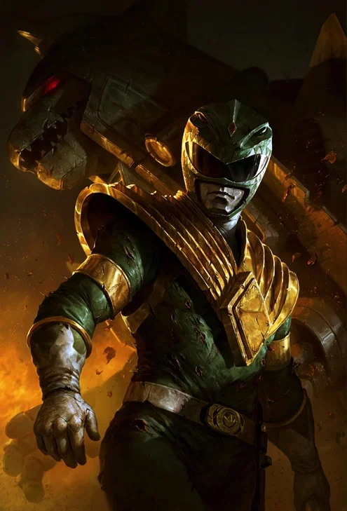 Green Ranger Metallic Print by Dave Rapoza