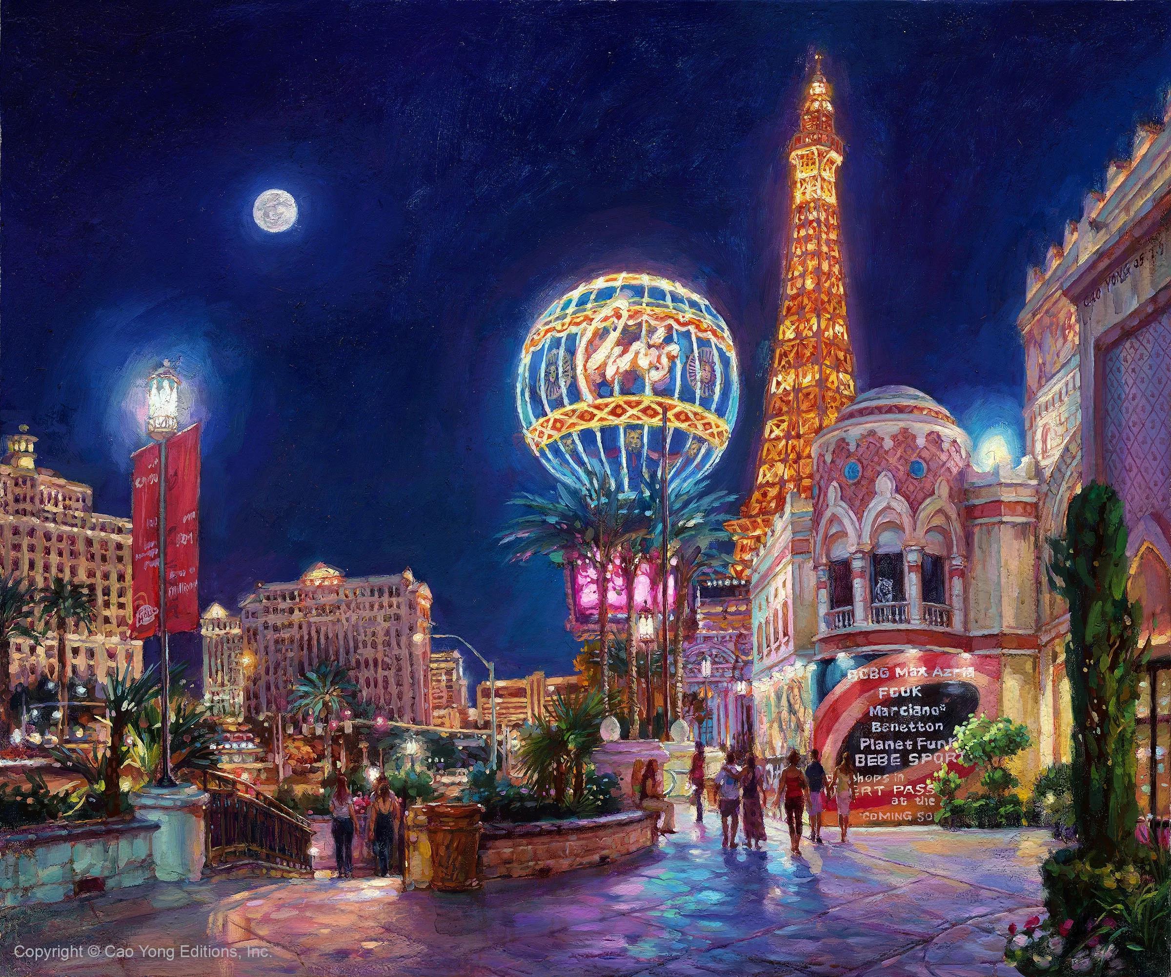 Paris, Las Vegas by Cao Yong — Giclee On Canvas The Grand American Series