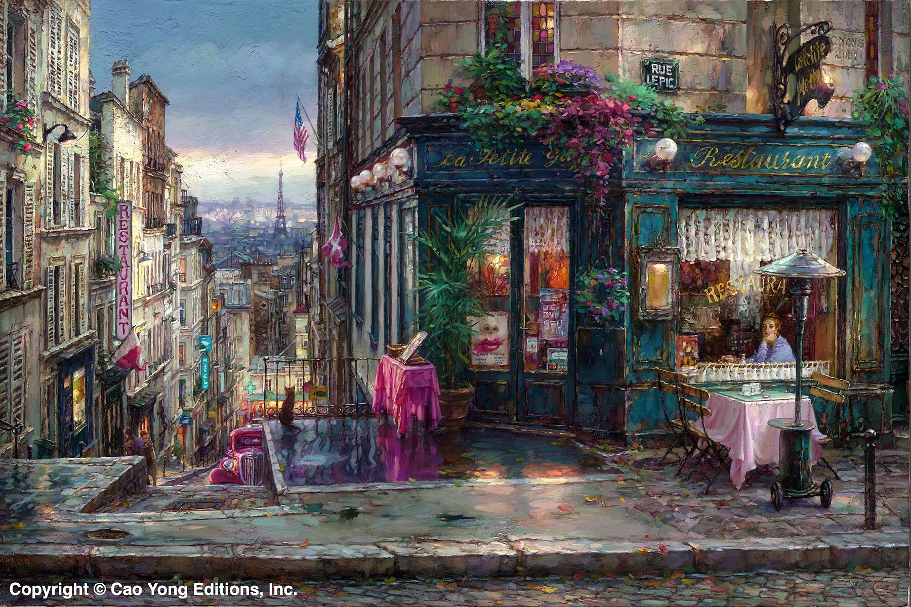 Parisian Dreams by Cao Yong — Giclee On Canvas The Paris Series