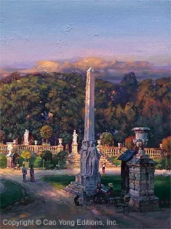 The Luxembourg Garden IIi Peaceful Moment by Cao Yong — Giclee On Canvas The Paris Series